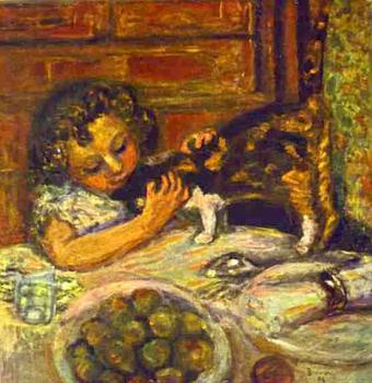 皮耶 勃納爾 Little Girl with a Cat